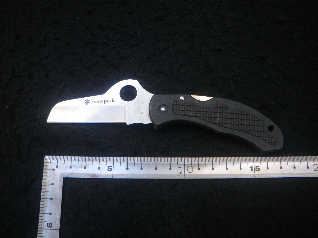 SPYDERCO AUSー8 snow peak スノーピーク カラビナナイフ SPYDERCO AUSー8 snow peak スノーピーク カラビナナイフ