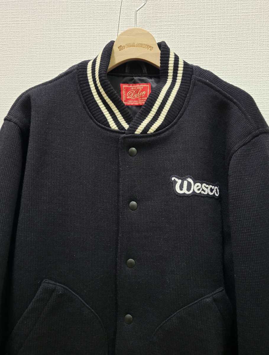 2020FW 別注 WESCO × DEHEN Knit Club Jacket L 定価87,780円　ウエスコ スタジャン N-1 ディーエン リアルマッコイズ フリーホイーラーズ_画像6