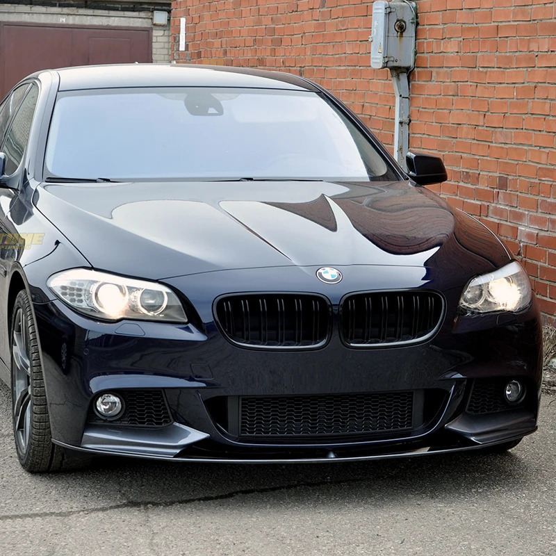 【送料無料】新品 BMW 5シリーズ F10 Mスポーツ m-sports フロントリップスポイラー バンパーアンダーカナード カーボン調_画像4