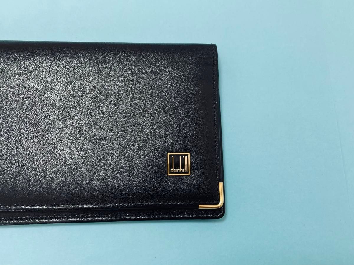 ☆【新品・未使用】ダンヒル dunhill 長財布 二つ折り札入れ・カードポケット× 6 枚 長ポケット× 2 小銭入れ無し 