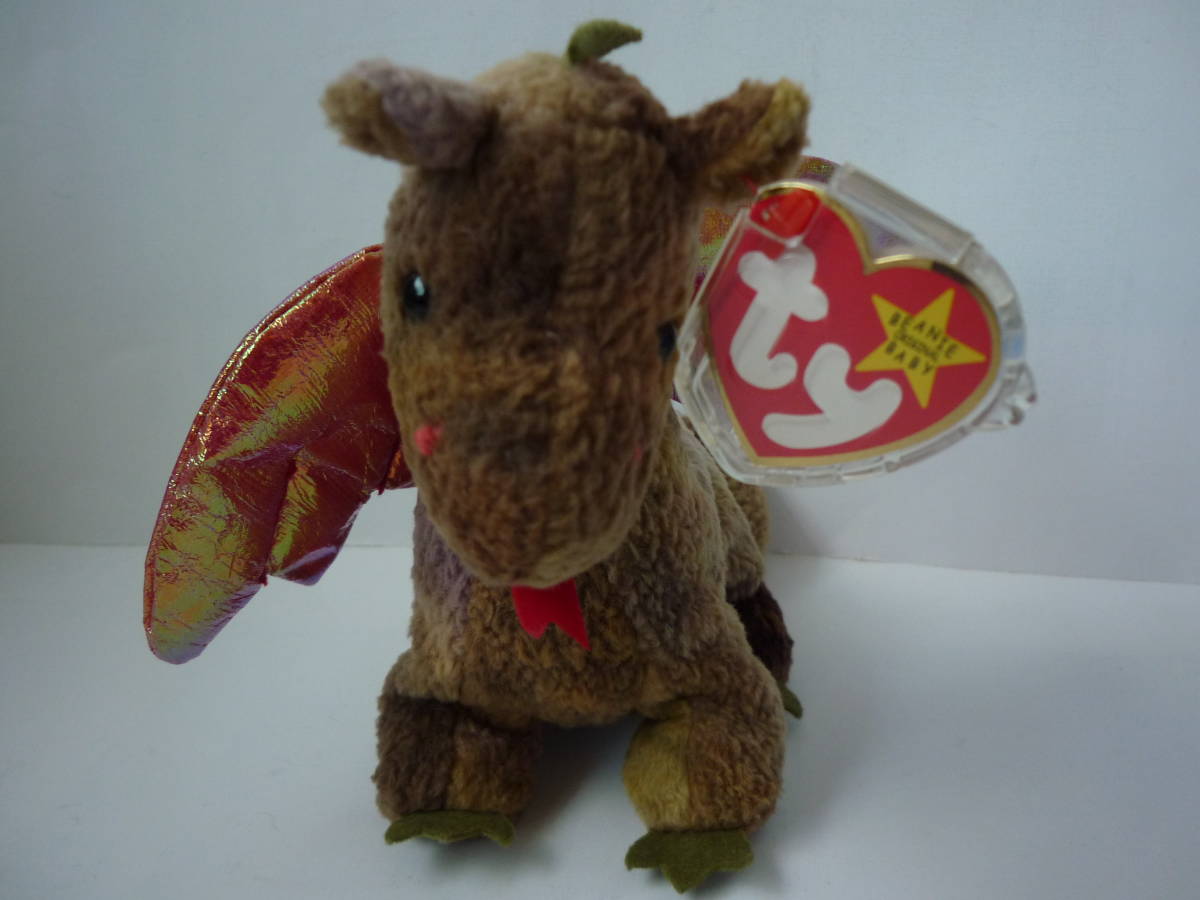 ty ビーニーズ Scorch スコッチ dragon ドラゴン 翼竜 ぬいぐるみ BEANIE BABIES_画像2