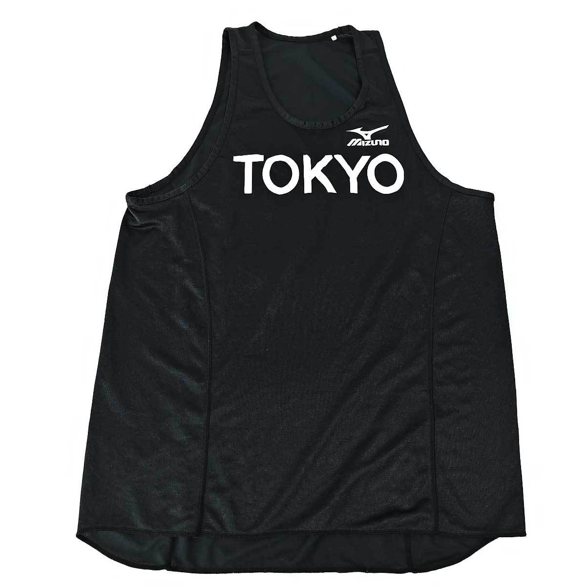 【中古】[上下セット] 陸上 東京代表 ミズノ ジレーシングシャツ O ナイキ ランパン L O メンズ_画像2