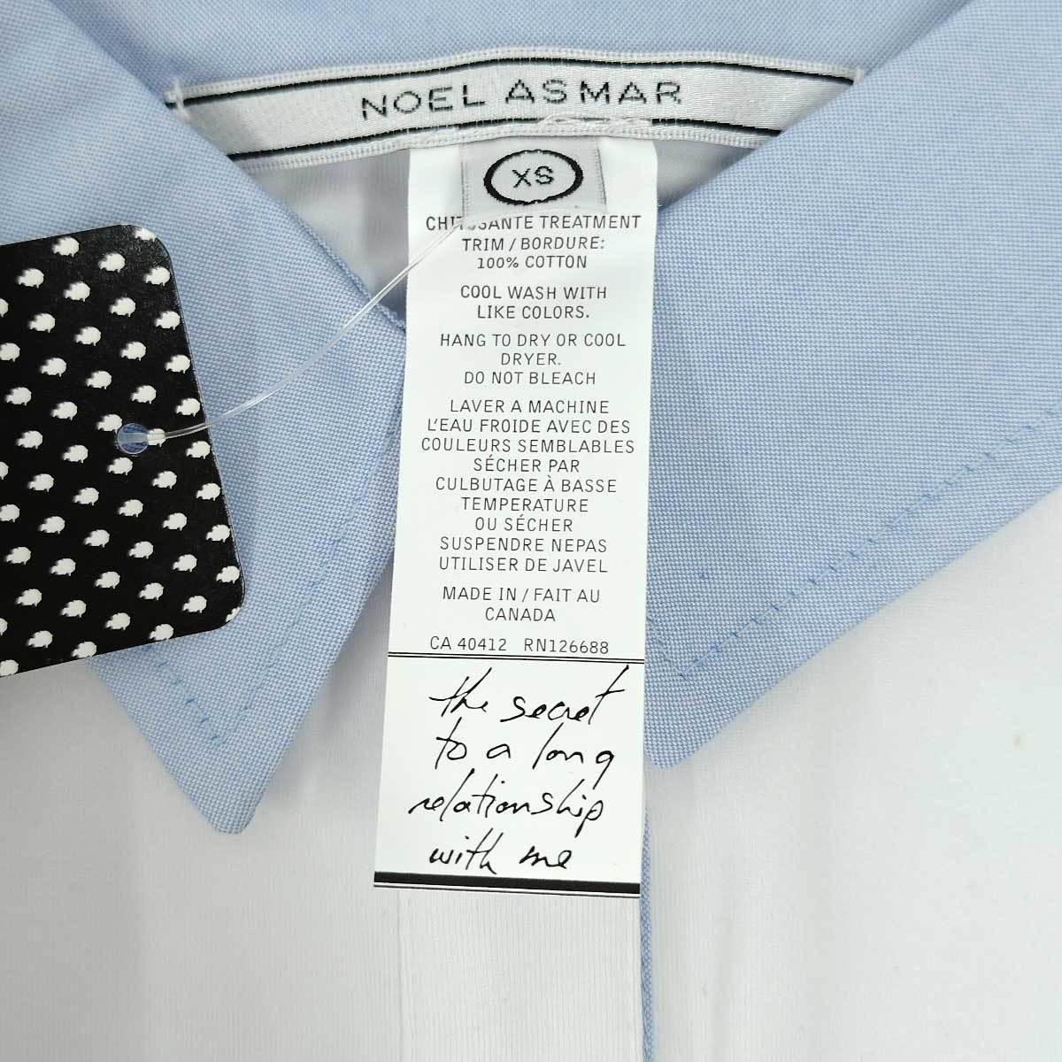 【中古】NOEL ASMAR EQUESTRIAN 半袖 シャツ ハーフボタン ポロシャツ XS ホワイト レディース 乗馬_画像4