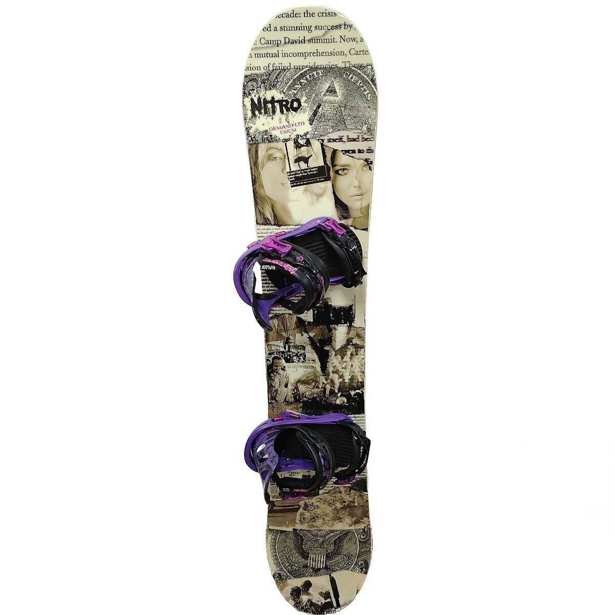 【中古】ナイトロ DEMAND LTD 13/14 スノーボード NITRO 138cm レディース FLUX GL フラックス ビンディング ケース付き