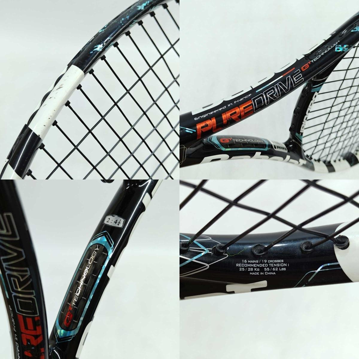 【中古】バボラ ピュアドライブ GT 2012 硬式テニスラケット PURE DRIVE G2 BABOLAT_画像9