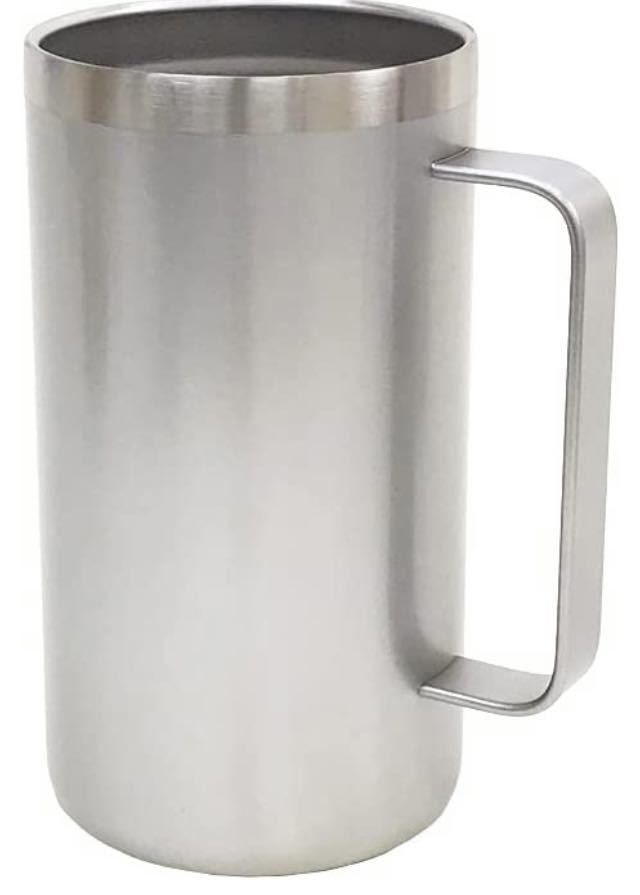  free shipping! length hour keep cool keep &.. prevention! silver vacuum two layer stainless steel keep cool jug (650ml)1 piece 