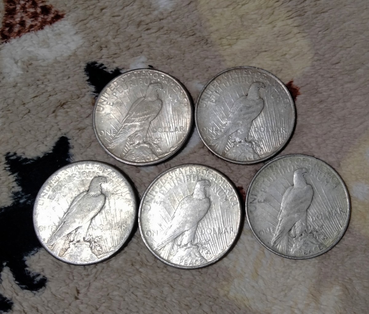 1円~　アメリカ　1ドル銀貨　ピースダラー　モルガンダラー　1885年　1921年　1922年　1923年　まとめて11枚　_画像6