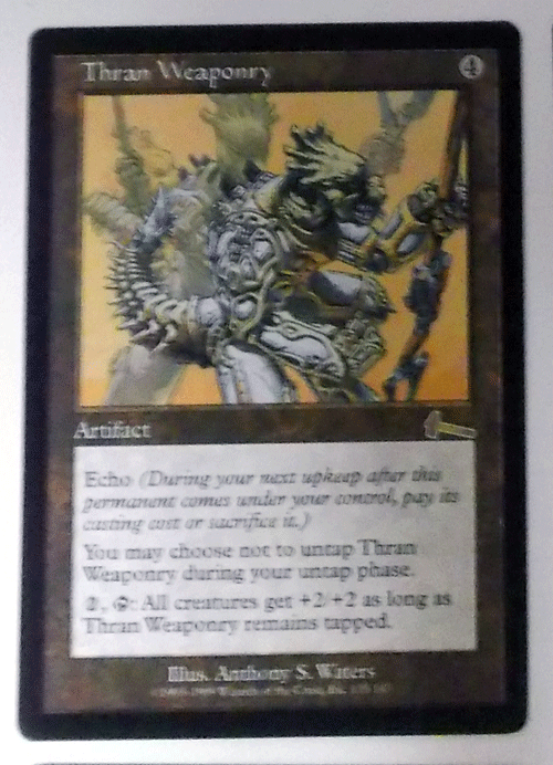 MTG английский язык /Thran Weaponry(s Ran. доспехи )/ Urza's * Legacy / редкость 