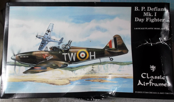 CLASSIC AIRFRAMES/1/48/イギリス空ボールトンポールデファイアント軍昼間戦闘機/スペイン内戦仕様/未組立品