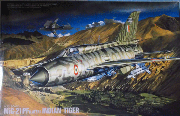 フジミ/1/72/ミグMig-21PF後期型インド空軍仕様/インディアンタイガー/未組立品