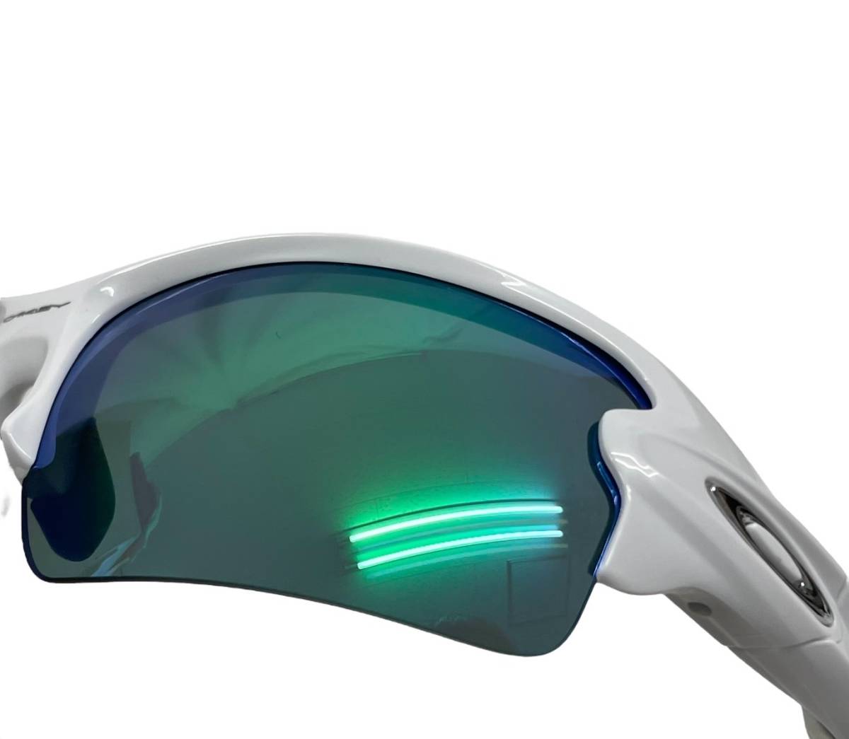 ☆★【美品】OAKLEY　オークリー　サングラス　スポーツ　FLAK 2.0　61 12 133　偏光グラス　ホワイト　ケース付★☆_画像8