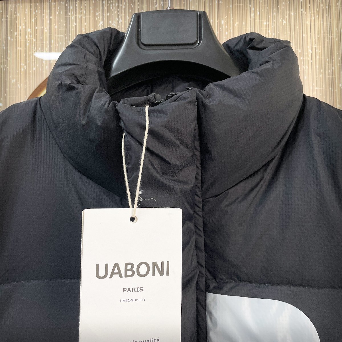 ★★最高級EU製＆定価10万◆UABONI*Paris*ダウンベスト*ユアボニ*パリ発◆グースダウン90％ 高級 個性 防寒防風 撥水加工 男女兼用 L/48_画像4