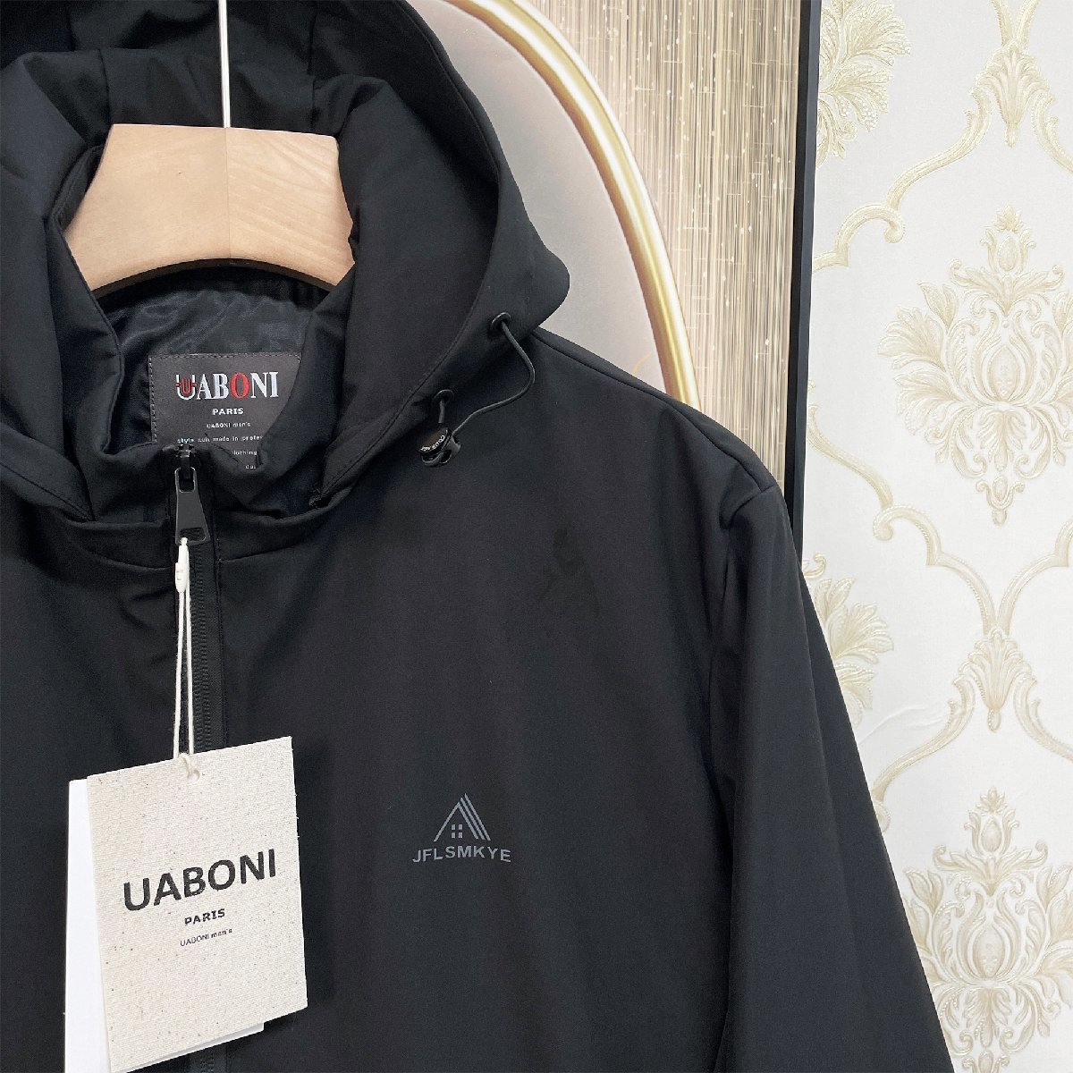 一枚限定EU製＆定価6万◆UABONI*Paris*ブルゾン*ユアボニ*パリ発◆上品 お洒落 薄手 防風 速乾 無地 ジャケット 洗練 アウトドア XL/50_画像6