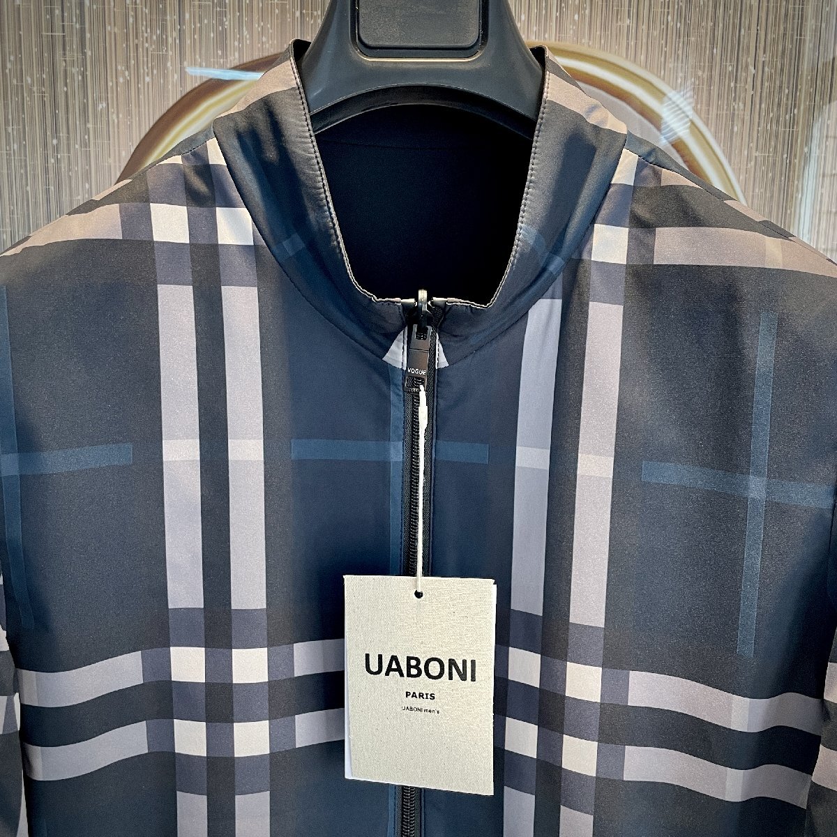 一枚限定EU製＆定価7万◆UABONI*Paris*ジャケット*ユアボニ*パリ発◆軽量 防水 シック リバーシブル 両面着 アウトドア M/46サイズ_画像4