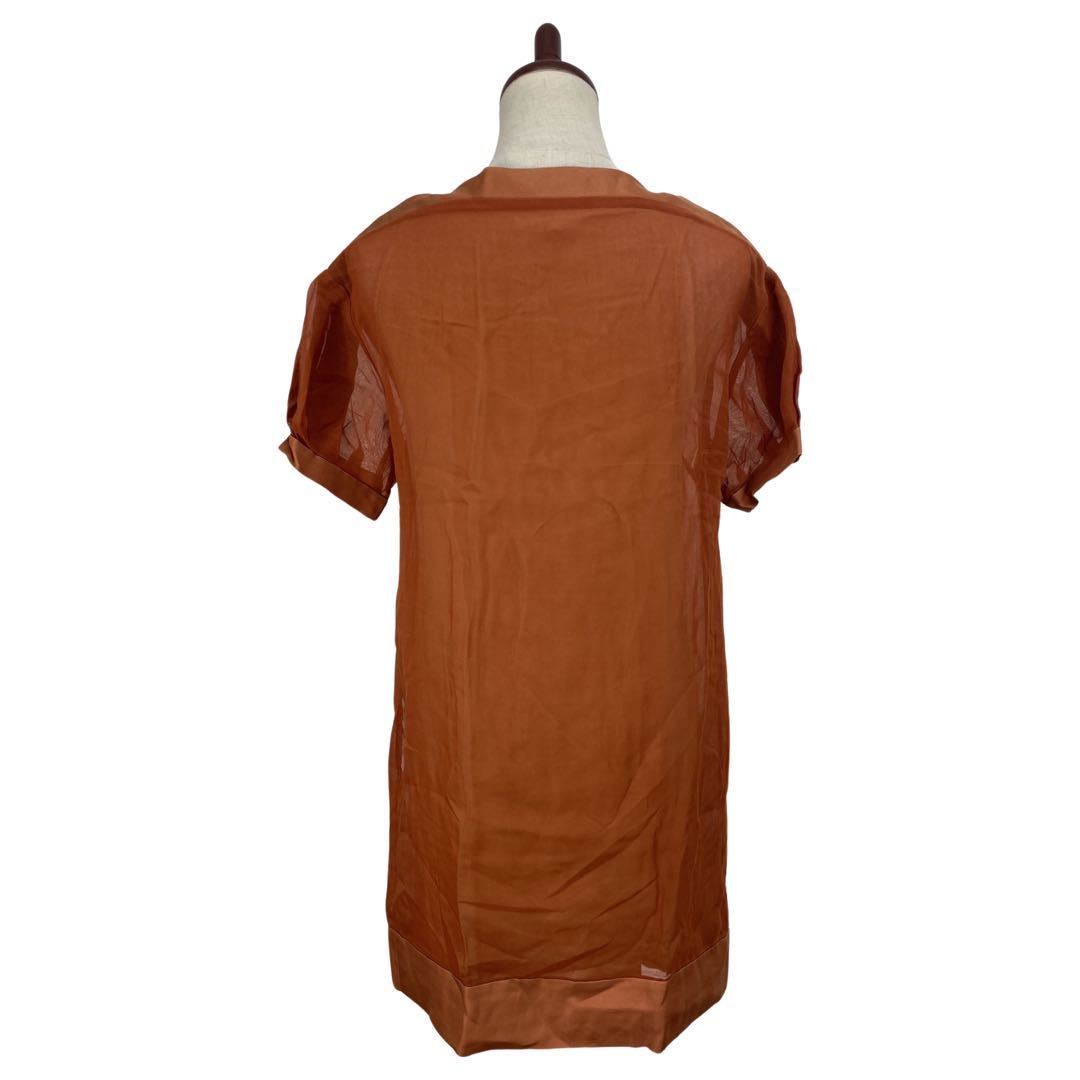 3.1 Phillip Lim 3.1 フィリップ リム　レディース　オレンジ　装飾　半袖　ワンピース ドレス_画像2