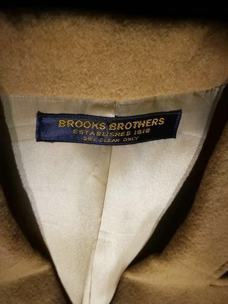 (D31) BROOKS BROTHERS ブルックスブラザーズ レディース キャメル100 ダブルコート アウター 上着 9表記_画像3