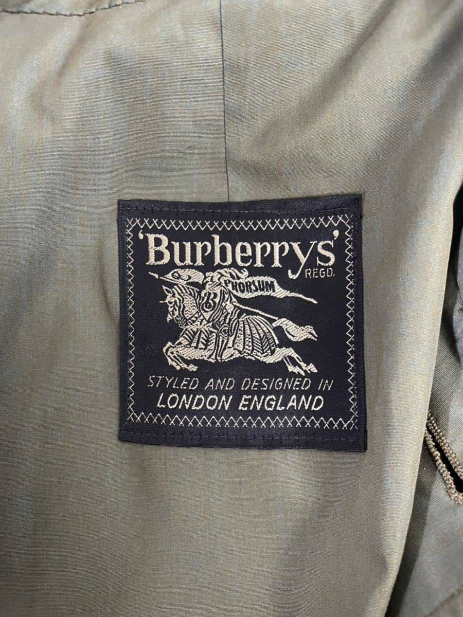 BURBERRY バーバリー　メンズ　カーキ　玉虫色　ステンカラー　トレンチコート　アウター　上着_画像4