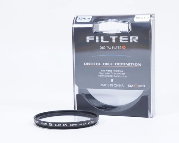 K&F レンズ保護 薄枠UVフィルター 紫外線吸収フィルター 52mm 52mm-slmuv (KFSLMUV)_ケース付です