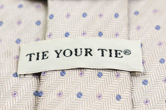 タイユアタイ シルク ドット柄 イタリア製 ブランド ネクタイ メンズ グレー TIE YOUR TIEの画像4