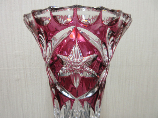 ☆未使用☆ hofbauer ホフバウアー 花瓶 クリスタル アンティーク  MADE IN GERMANY の画像2