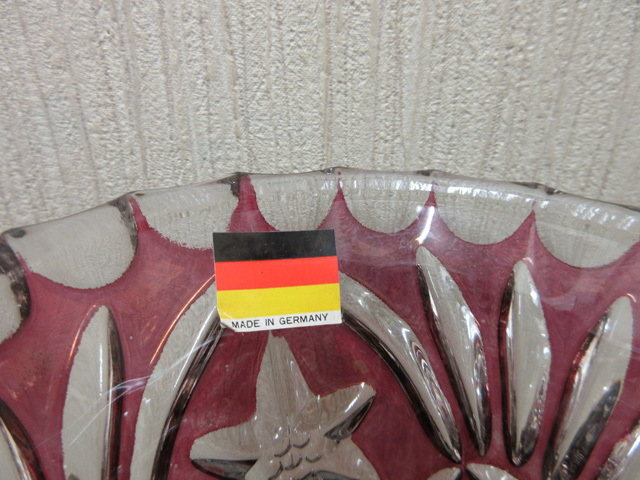 ☆未使用☆ hofbauer ホフバウアー 花瓶 クリスタル アンティーク  MADE IN GERMANY の画像4