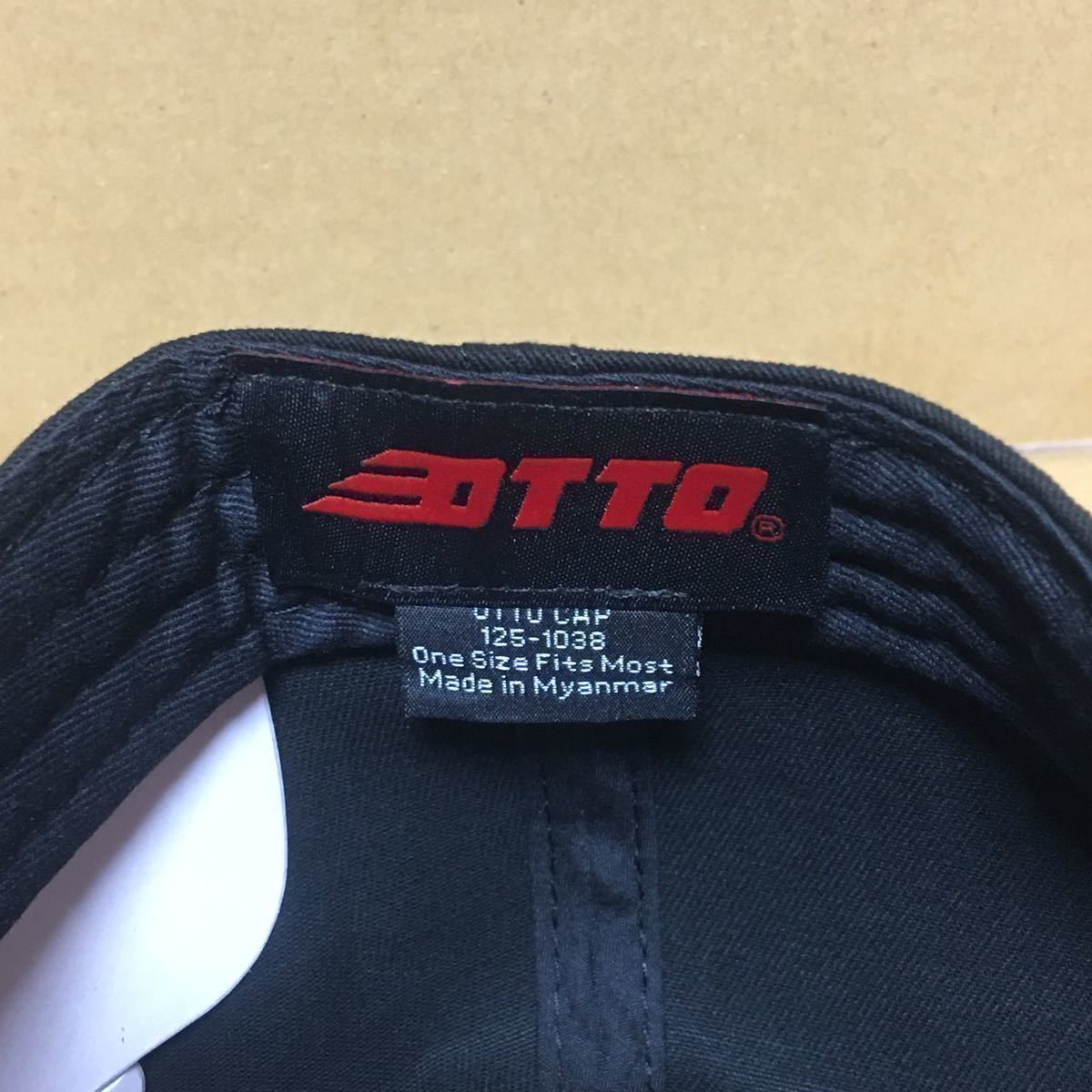 OTTO コットンツイルフラットバイザーキャップ ブラック 黒 BLACK クロ オットー CAP アメカジ 帽子 ミリタリー USA アメリカ 無地/野球帽_画像2