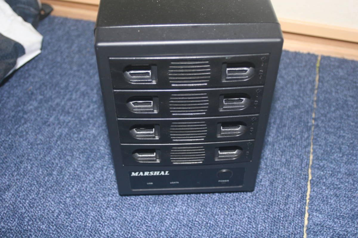 【USED】MARSHAL HDDケース MAL-3035SBKU3 HDD4台搭載可能USB3.0&eSATA　裸族のカプセルホテル類似商品_画像2