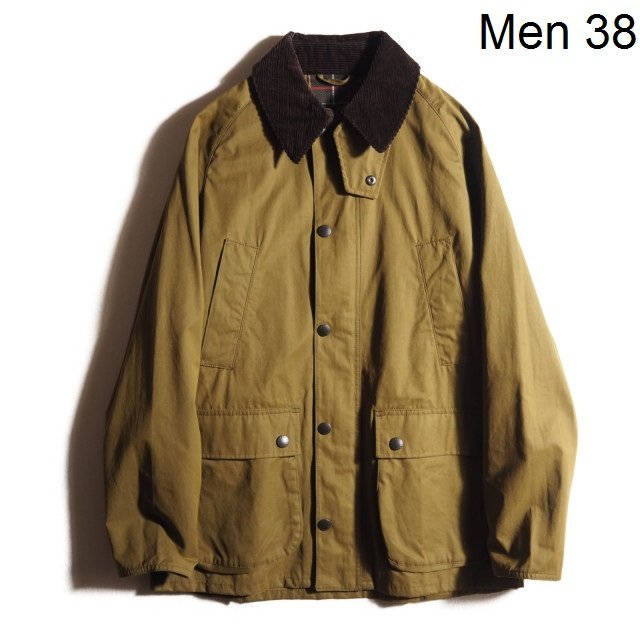 M3852P　▼Barbour バブアー▼　BEDALE SL PEACHED ビデイル ノンオイル ピーチスキン ジャケット セージグリーン 38 春秋 rb mks