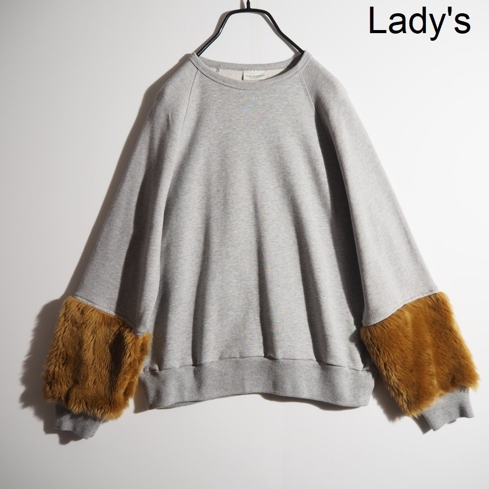 DRIES VAN NOTEN ドリスヴァンノッテン スウェット 袖ファー DRIES VAN NOTEN ドリスヴァンノッテン スウェット 袖ファー