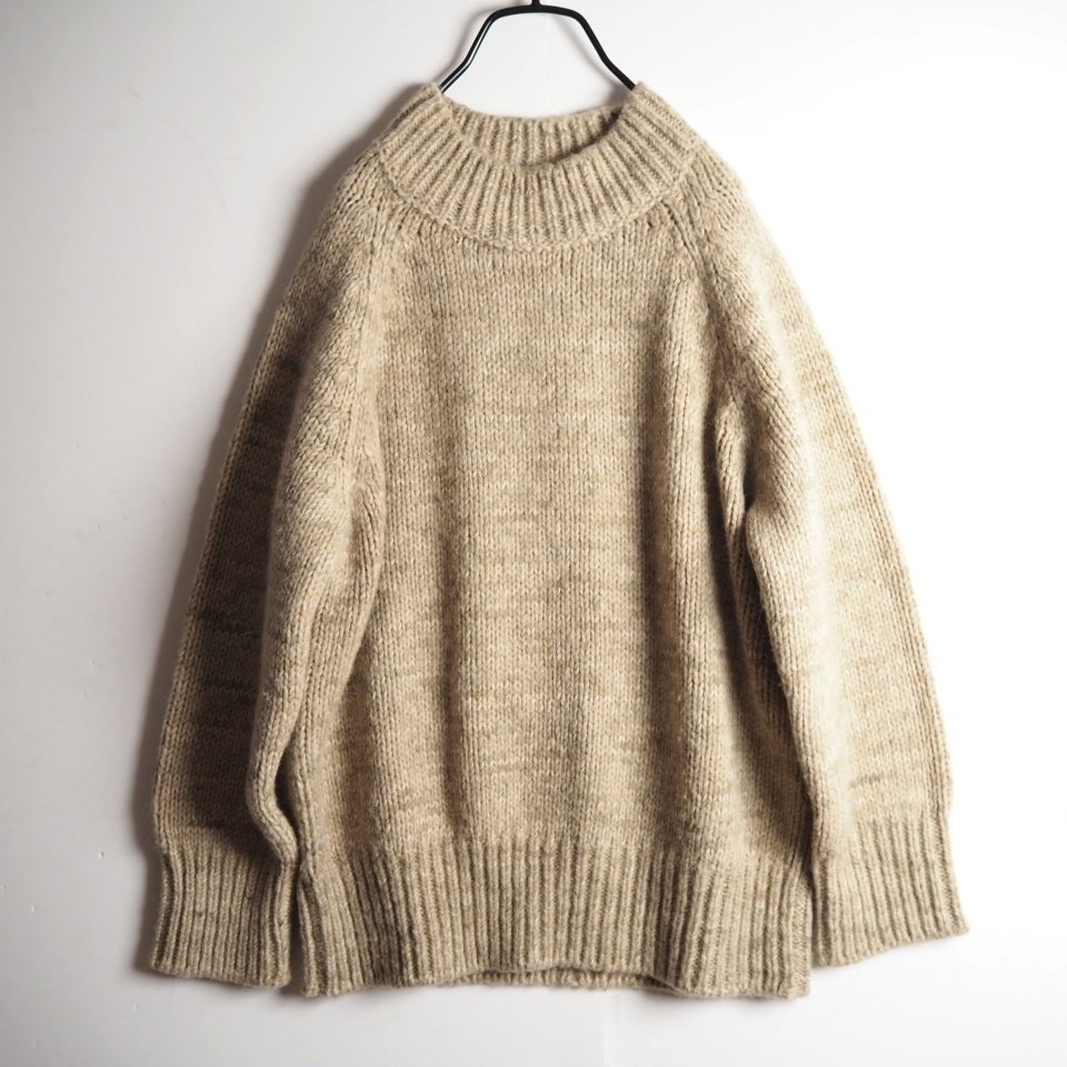 M6681P　●Maison Margiela メゾンマルジェラ 4 14●　新品 22AW ボタニカル アルパカ ニット ベージュ ドゥーズィエムクラス 秋冬 rb mks