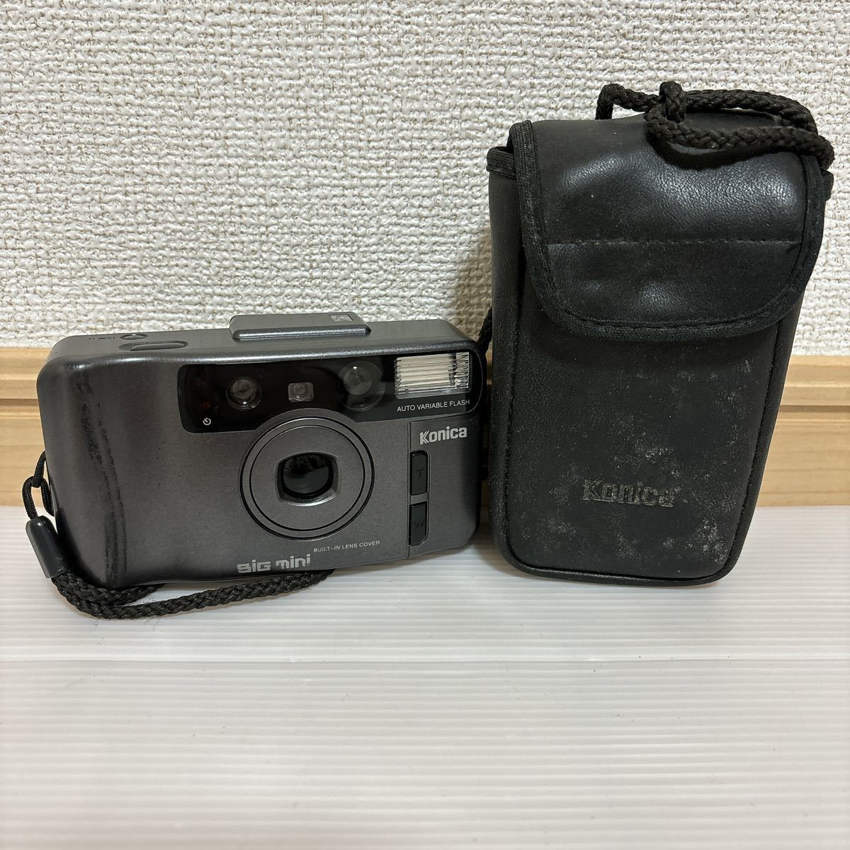 1円スタート Konica コンパクトフィルムカメラ Big miny コニカ コンパクトカメラ 動作未確認 ジャンク A-312_画像1