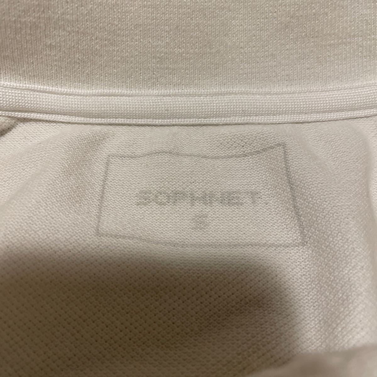 古着 Sサイズ SOPHNET. バンダナ柄 ポロシャツ メンズ ソフネット 19SS 白の画像3