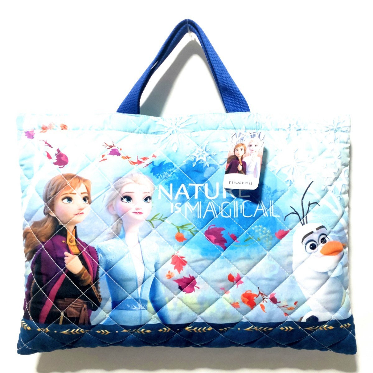 特価/未使用【サイズ=41×29cm】Disney/FROZEN Ⅱ/ディズニー/フローズン/レッスンバッグ/トートバッグ/sax柄