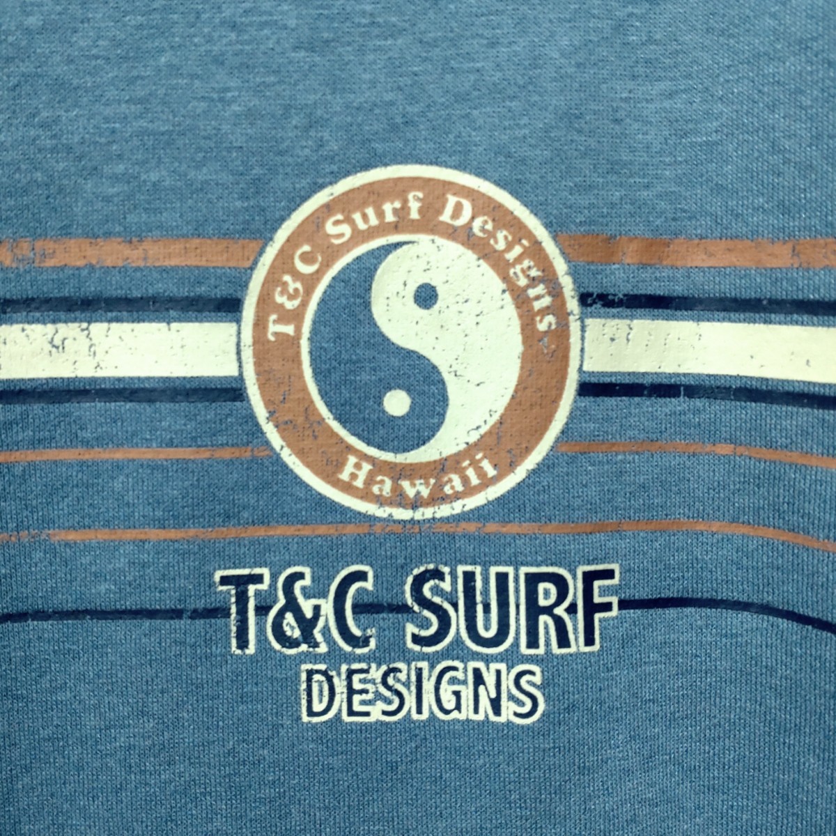 特価/未使用【サイズ=5L(4XL)】T&C surf Designs/ティーアンドシーサーフ/メンズ/裏起毛/スウェット/トレーナー/胸囲=128～136cm/blue.gry_画像2