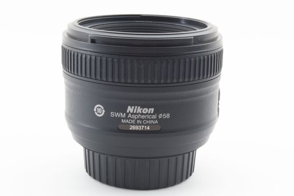 #m54★美品★ Nikon ニコン AF-S NIKKOR 50mm F1.8G_画像9