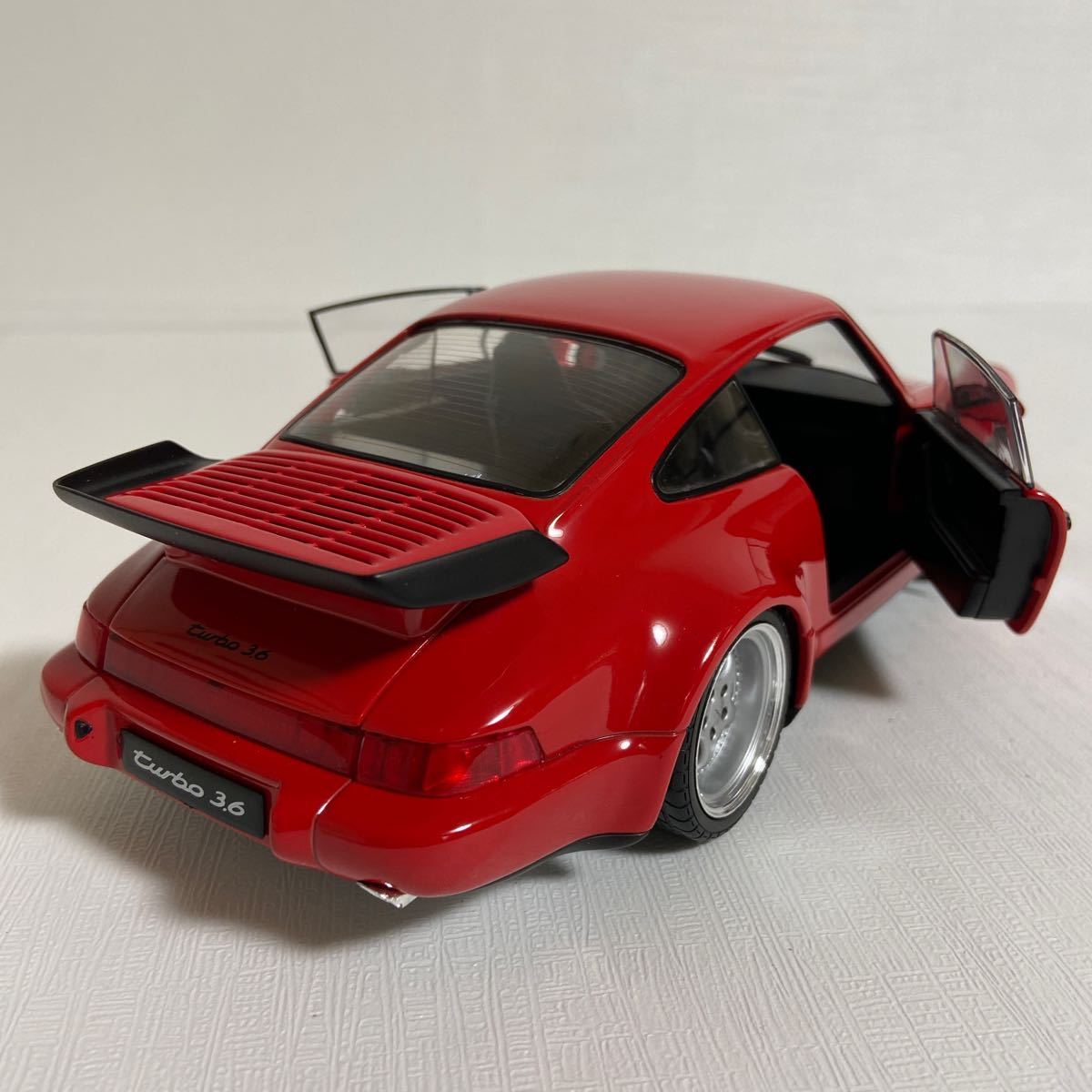 ★ソリド／SOLiDO：1/18 ★ポルシェ 911(964) 3.6 ターボ／PORSCHE 911(964) 3.6 TURBO 1990 (ルージュ) ☆used_画像6