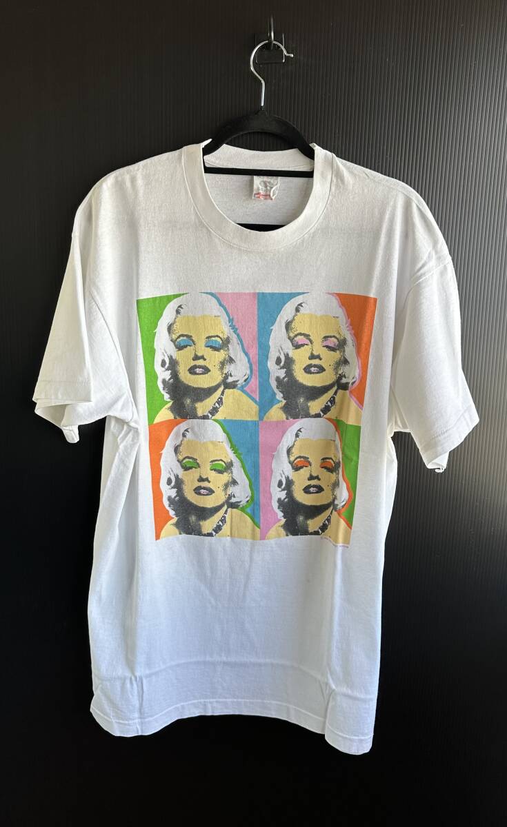 古着 80s ANDY WORHOL Tシャツ Marilyn Monroe FRUIT OF THE LOOM XL アート