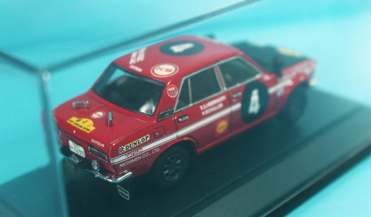 エブロ 1/43 ニッサン 日産ブルーバード・ラリー 1970 サファリラリー No.4_画像9