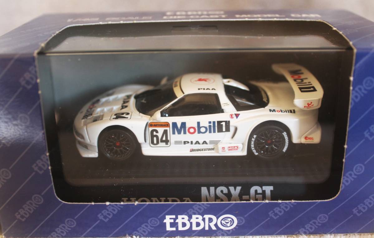 エブロ 1/43 HONDA NSX GT モービル1 NSX 1999 リミット・エディション MOBIL 1 _画像3