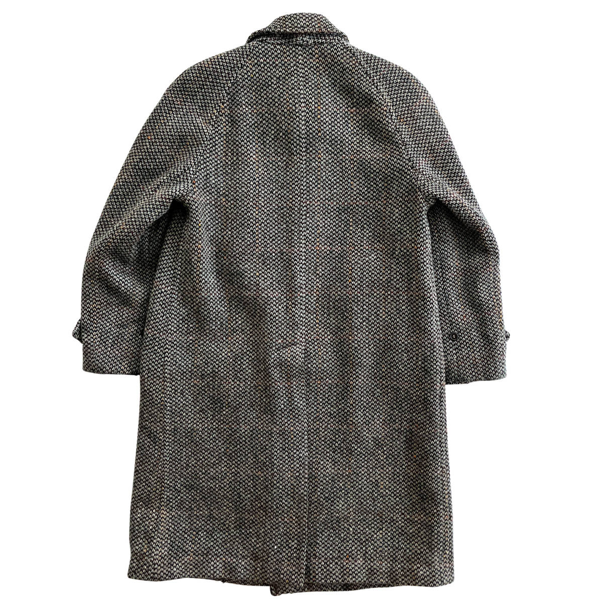 【Vintage】Burberrys バルマカーンコート IRISH TWEED バーバリー ステンカラーコート ツイード MADE IN ENGLAND_画像9