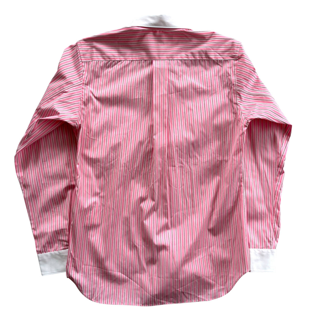 【新品】COMME des GARCONS SHIRT FOREVER ボタンダウンシャツ M ストライプ コムデギャルソン ピンク_画像4