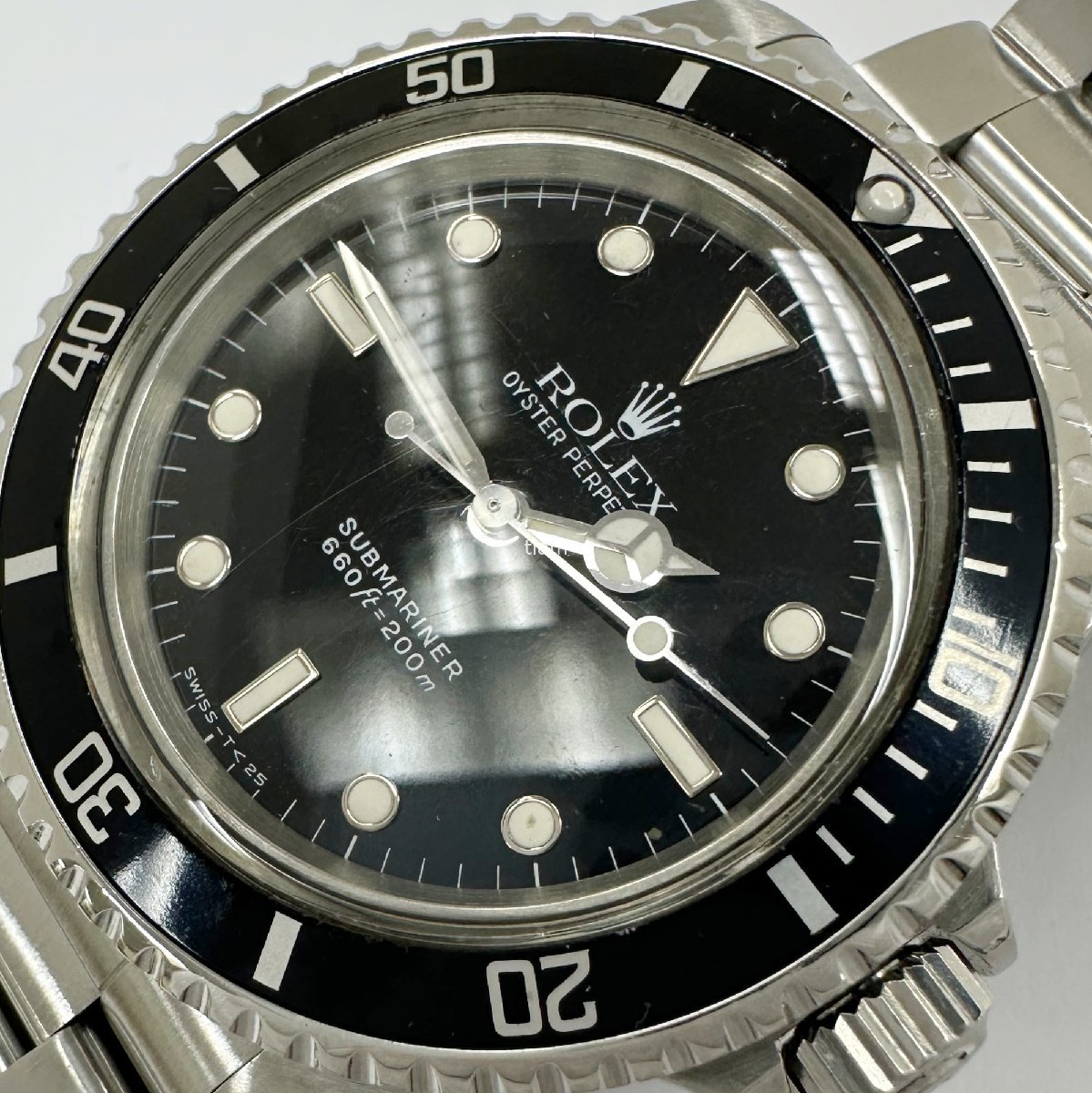 ROLEX ロレックス 5513 Submariner サブマリーナ オールトリチウム ブラック L番 自動巻き J57827_画像7