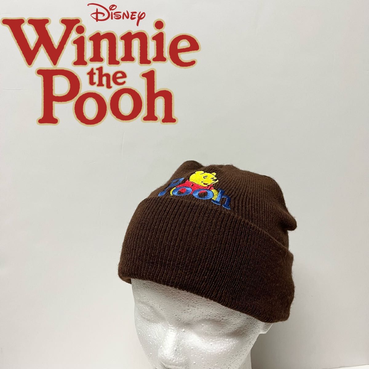 Disney Winnie The Pooh Knit Cap Brown