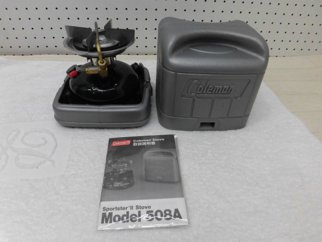 ☆ Coleman コールマン MODEL 508A STOVE 1995/5 ストーブ・ガスコンロ シングルバーナー 508F454J ケース付・ 動作保証 ☆管理番号206-29_画像2