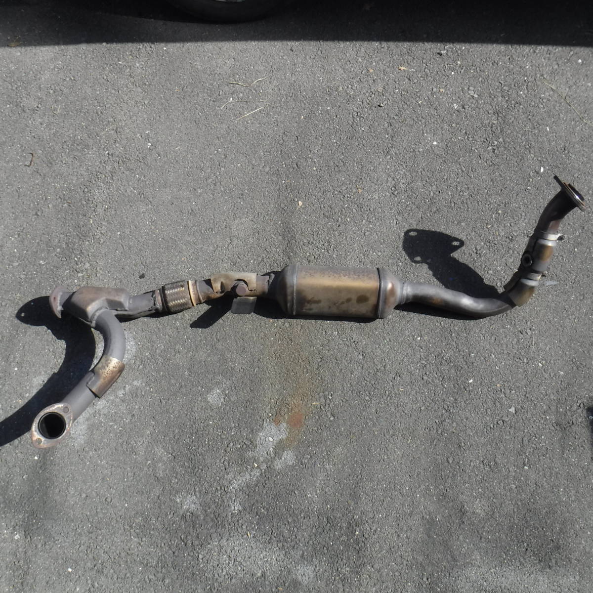  Bighorn TA- UBS26GW Isuzu 6VE1 left front pipe catalyst catalyzer muffler exhaust pipe part removing car equipped 