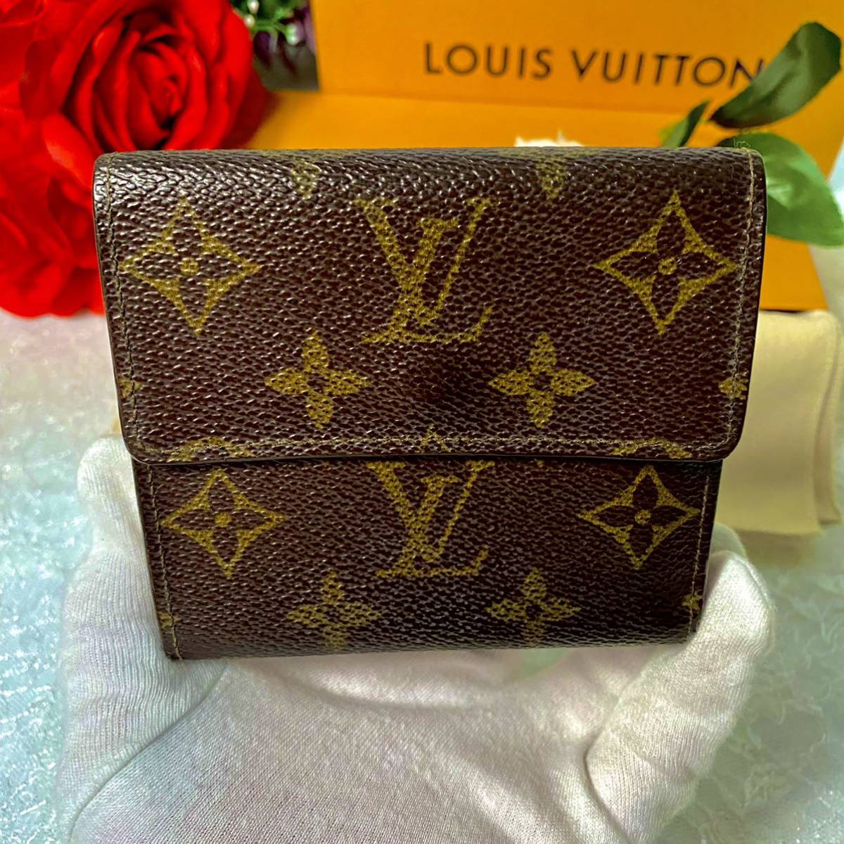 ルイヴィトン LOUIS VUITTON モノグラム カルトクレディ 三つ折り コンパクト財布