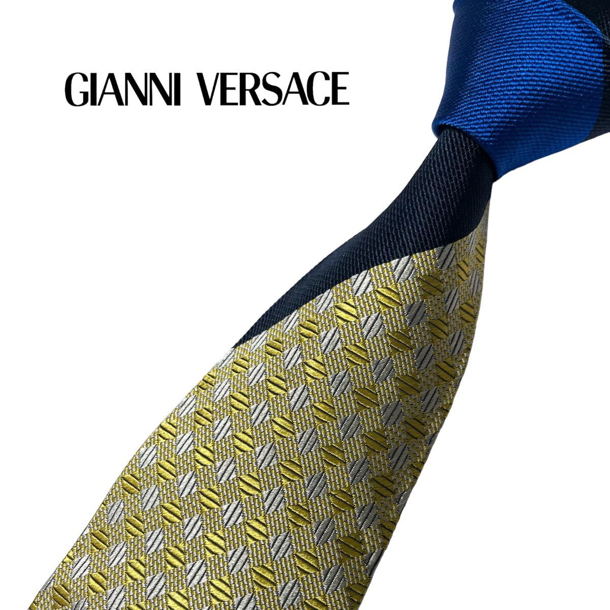 GIANNI VERSACE ネクタイ メドゥーサ柄 パターン柄 ジャンニヴェルサーチ USED 中古 m733_画像1