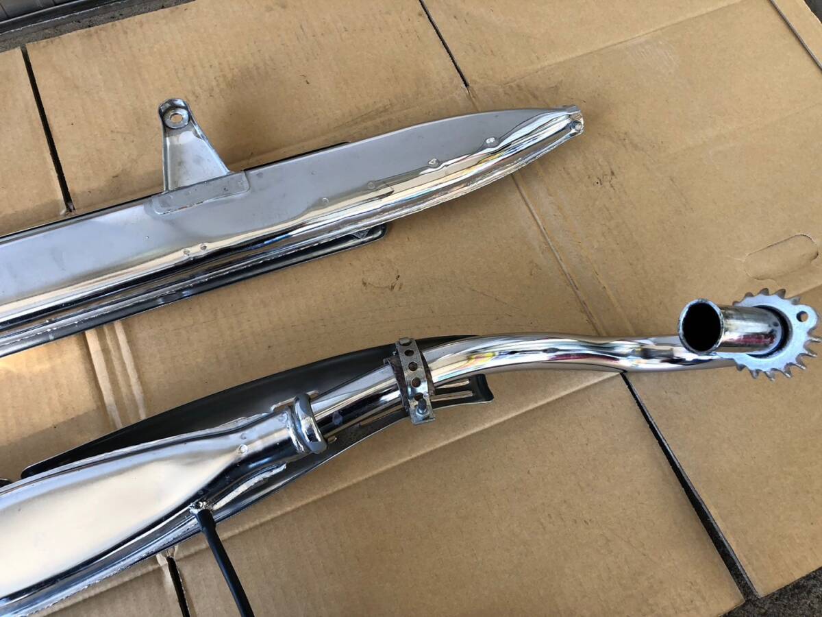 160*2K[ Benly C95] muffler exhaust pipe left right up muffler CS muffler original that time thing CS92 C92 Benly god company ..