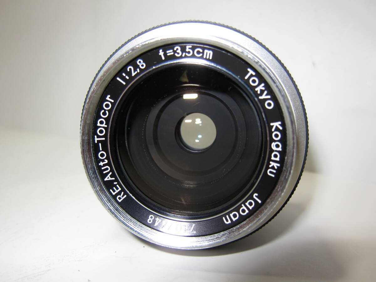 トプコン RE Auto Topcor 3.5cm f2.8 (金属フード付き) ■希少■美品■ 10689