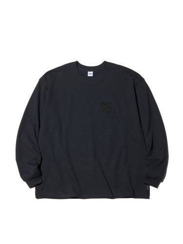 ※新品未使用 RADIALL ラディアル HOTBOX - CREW NECK T-SHIRT L/S ロンＴINK BLACK